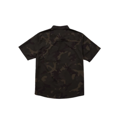 SALTY CREW FLAGSHIP UV BUTTON UP - DARK CAMO