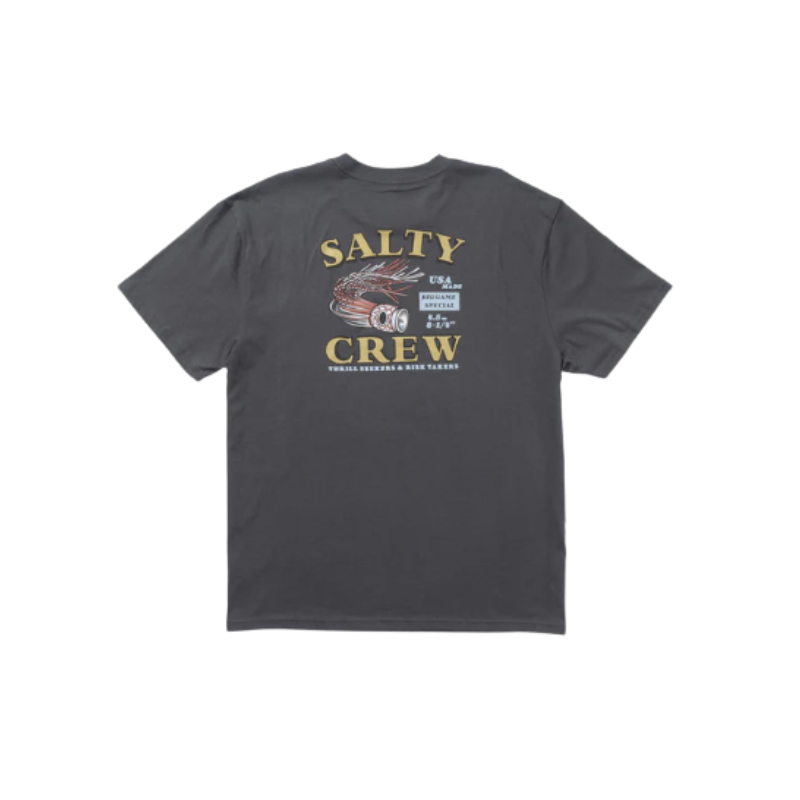 SALTY CREW LURED CLASSIC TEE - CHARCOAL