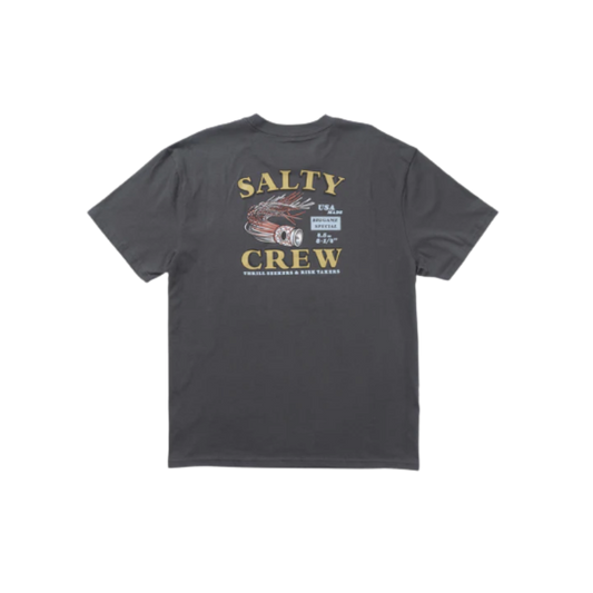 SALTY CREW LURED CLASSIC TEE - CHARCOAL