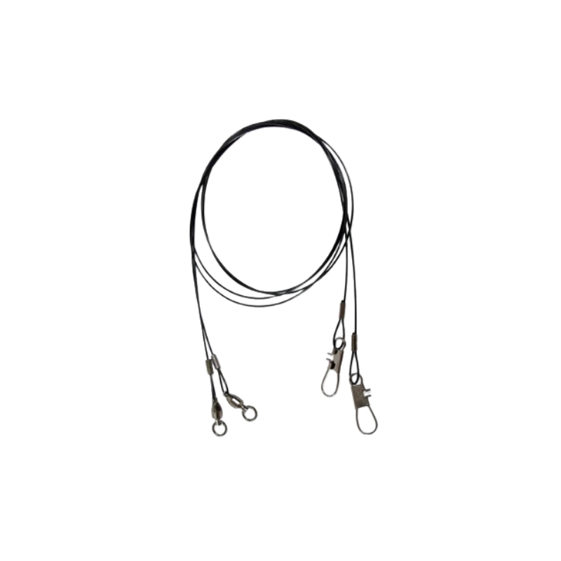 WIRE LEADER-BALL BEARING SWIVEL-INTERLOCK SNAP
