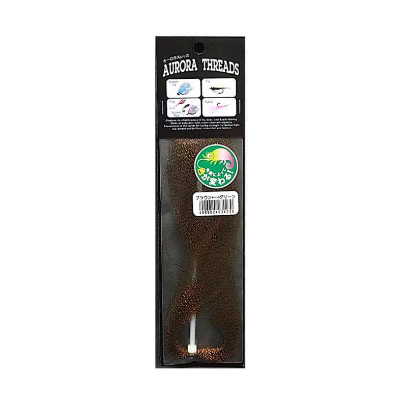 TOHO AURORA THREADS TWIST BRAUN-GREEN