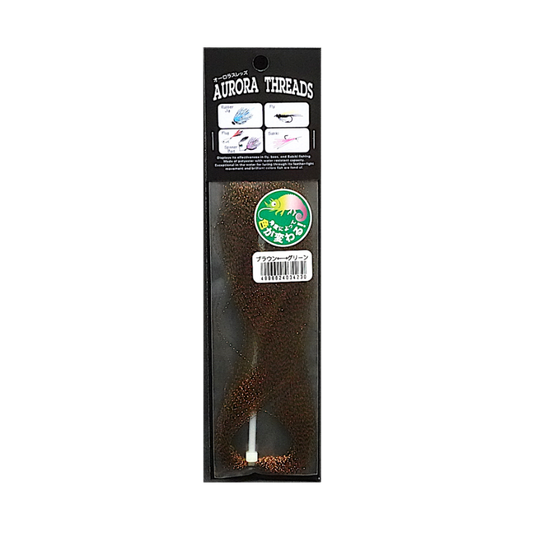 TOHO AURORA THREADS TWIST BRAUN-GREEN