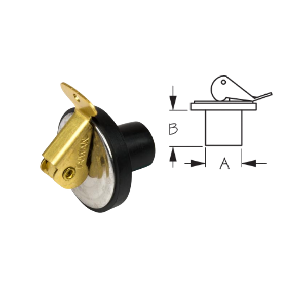 SEADOG BAITWELL PLUG BRASS